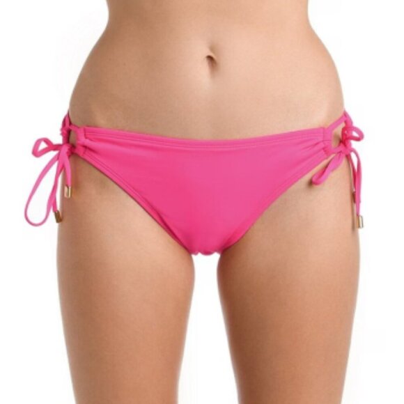 La Blanca Other - La Blanca Pink Island Goddess Loop Side Tie Hipster Swim Bottom Women's Size 14
